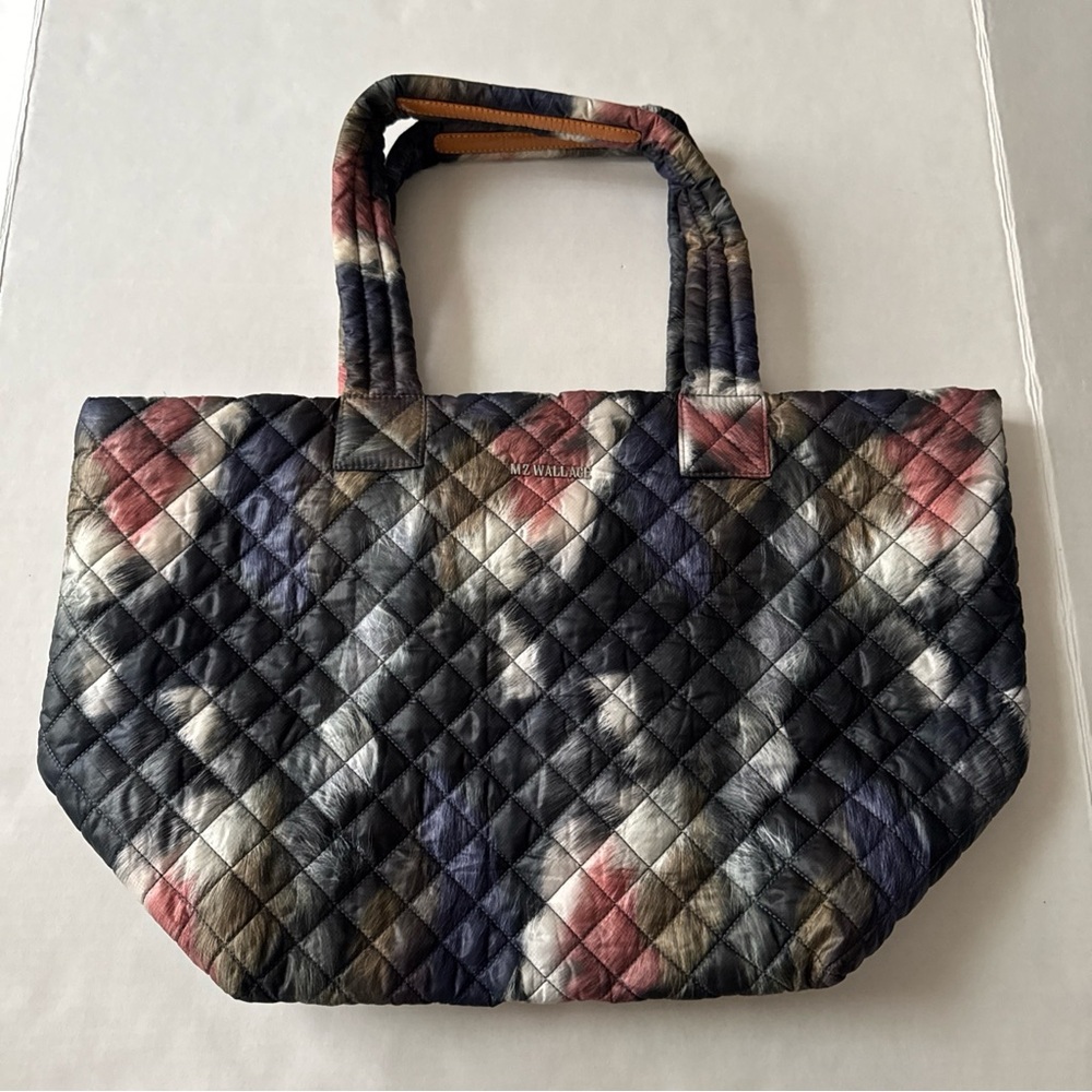MZ Wallace Medium Fur Printed Metro Tote Deluxe Bag - Picture 1 of 16